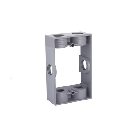 Hubbell Electrical Box Hardware, 1 Gang, Aluminum, Outlet Box Type 5400-0